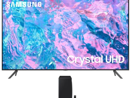 Samsung 75 inch Crystal UHD 4K Smart TV (2023) + Q-series 5.1.2 ch. Wireless Soundbar Online Sale