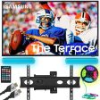 Samsung 65  The Terrace Full Sun Outdoor QLED 4K Smart TV w  Monster TV Wall Mount Kit on Sale