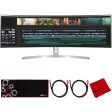 LG 49  32:9 UltraWide Dual QHD IPS HDR 10 Curved LED Monitor + Accessories Bundle Online Hot Sale