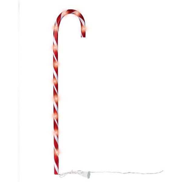 Celebrations Clear Lighted Candy Cane 27 in. Pathway Decor Sale