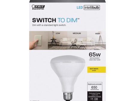 Feit Intellibulb BR30 E26 (Medium) LED Bulb Soft White 65 Watt Equivalence 1 pk Fashion