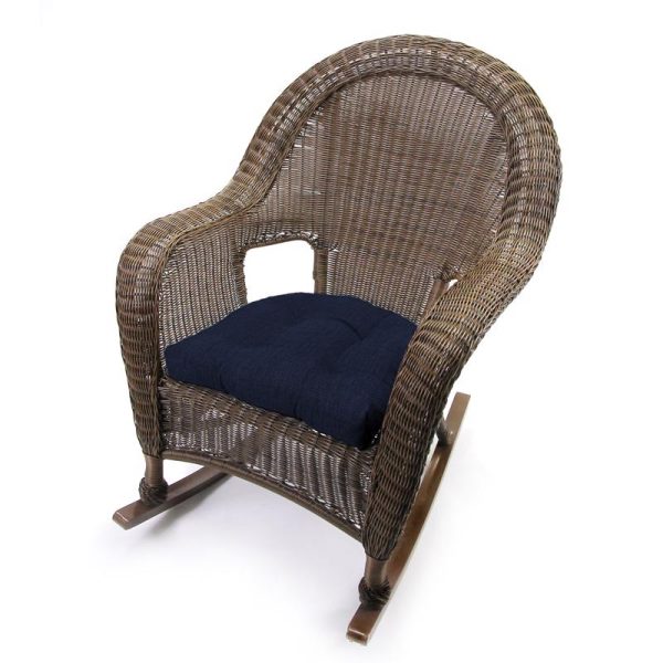 Jordan Manufacturing Navy Polyester Wicker Seat Cushion 4 in. H X 19 in. W X 19 in. L on Sale