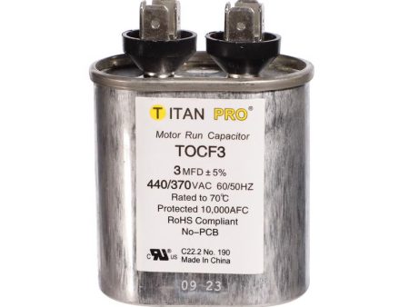 Titan Pro 3 MFD 440 V Oval Run Capacitor Discount