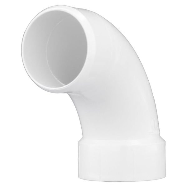 Charlotte Pipe Schedule 40 3 in. Spigot X 3 in. D Hub PVC 90 Degree Elbow 1 pk Hot on Sale