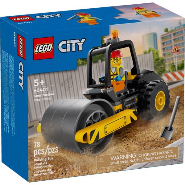 LEGO City Construction Steamroller ABS Plastic Multicolored 78 pc Supply