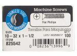 HILLMAN No. 10-32 in. X 1-1 2 in. L Phillips Flat Head Stainless Steel Machine Screws 100 pk Supply