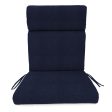 Jordan Manufacturing Navy Polyester French Edge Chair Cushion 44 in. H X 22 in. W X 22 in. L Fashion