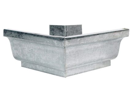 Amerimax 5 in. H X 7.25 in. W X 5 in. L Metallic Galvanized Steel K Outside Miter For Sale