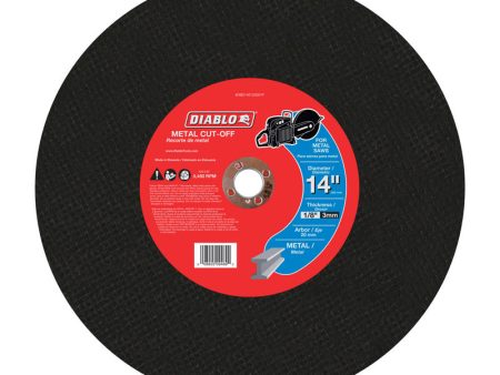 Diablo 14 in. D X 20 mm Aluminum Oxide High Speed Metal Cut-Off Disc 1 pk For Sale