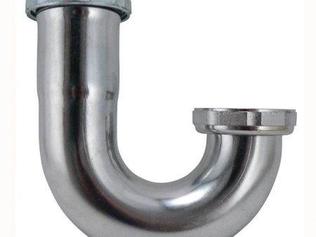 Keeney 1-1 2 in. D Chrome Plated Brass J Bend Online Sale