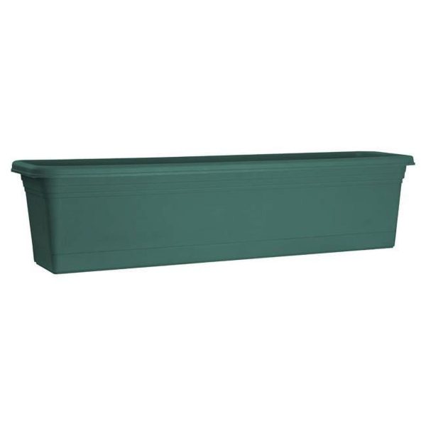 Rugg 11 in. H X 11 in. W Polyresin Window Box Green Discount