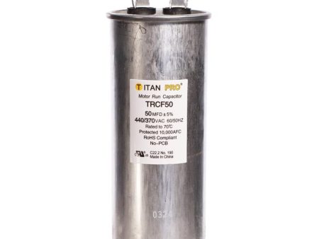 Titan Pro 50 MFD 440 V Round Run Capacitor For Cheap