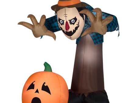 Gemmy 7.5 ft. LED Prelit Animated Airblown Haunted Scarecrow Inflatable Cheap