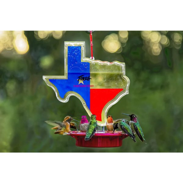 Humdinger Texas Hummingbird 22 oz Plastic Bottle Nectar Feeder 8 ports For Cheap