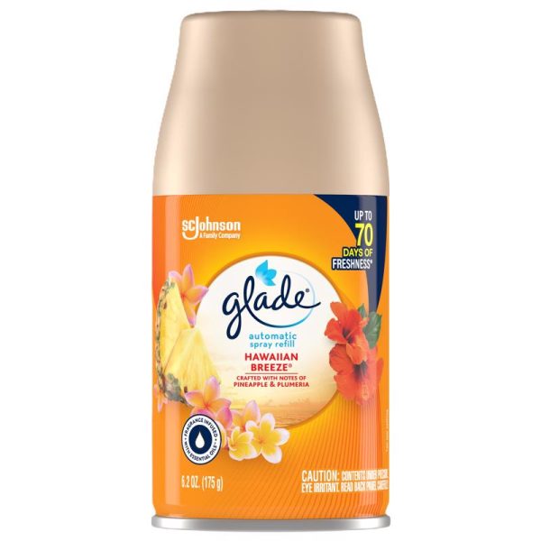 Glade Hawaiian Breeze Scent Air Freshener Refill 6.2 oz Aerosol 1 pk Supply