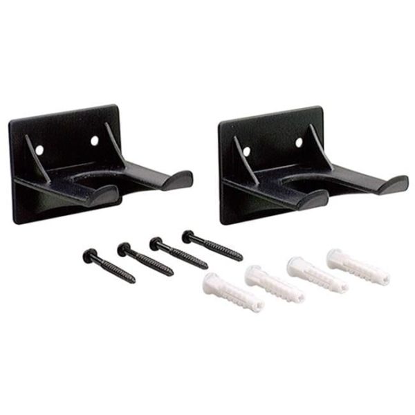 Crawford 2.68 in. L Black ABS Hollow Wall Tool Double Hanger Holder 2 pk Cheap