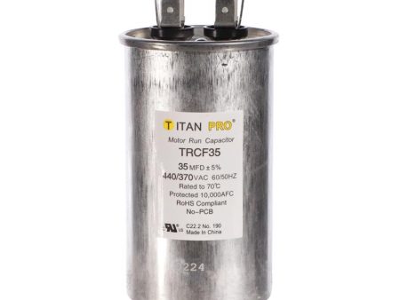 Titan Pro 35 MFD 440 V Round Run Capacitor Discount