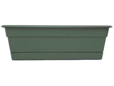 Bloem Durra Cotta 5.75 in. H X 18 in. W X 7.5 in. D Plastic Window Box Basil Online Sale