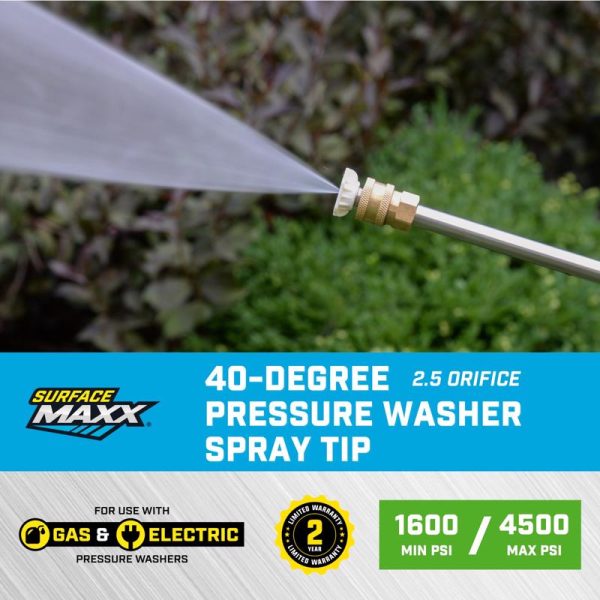 SurfaceMaxx 40-degree Spray Nozzle 4500 psi Online Sale