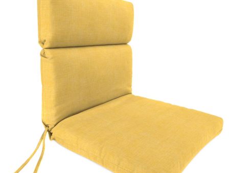 Jordan Manufacturing Yellow Polyester French Edge Chair Cushion 44 in. H X 22 in. W X 22 in. L Online now