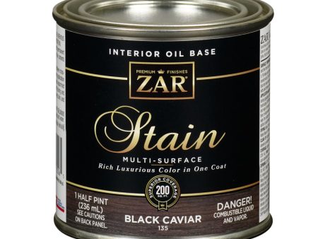 ZAR Semi-Transparent Black Caviar Oil-Based Polyurethane Wood Stain 0.5 pt Sale