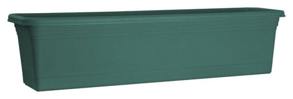 Rugg 11 in. H X 11 in. W Polyresin Window Box Green Discount