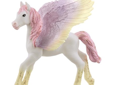 Schleich Bayala Sunrise Pegasus Foal Figurine White 1 pc For Cheap