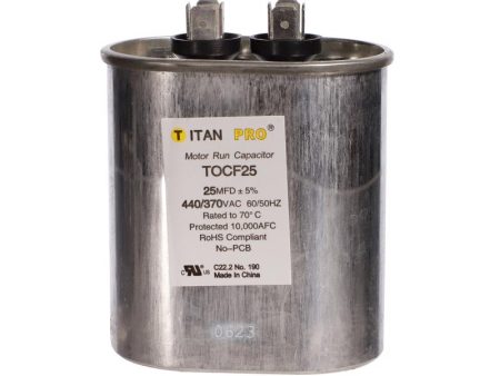 Titan Pro 25 MFD 440 V Oval Run Capacitor Sale