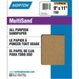 Norton MultiSand 11 in. L X 9 in. W 150 Grit Aluminum Oxide All Purpose Sandpaper 25 pk Cheap