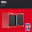 Craftsman 18 in. H X 28 in. W X 12 in. D Black Red Steel Wall Cabinet Sale