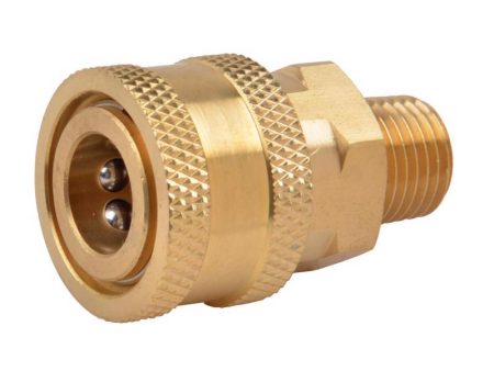 SurfaceMaxx 1 4-in Male NPT x 1 4-in Female Quick Connect Coupler 5500 psi Online