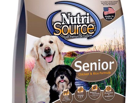 NutriSource Senior Chicken and Rice Cubes Dog Food 26 lb Online Sale