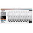 Feit A19 E26 (Medium) LED Bulb Adjustable White 60 Watt Equivalence 10 pk Discount