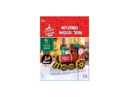 A Holiday Company LED Santa s Express Train 11 ft. Inflatable Online Hot Sale