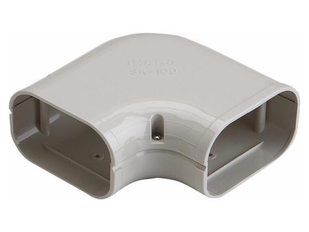 Slimduct Line Set Covers 6 in. W X 6 in. H Ivory Supply