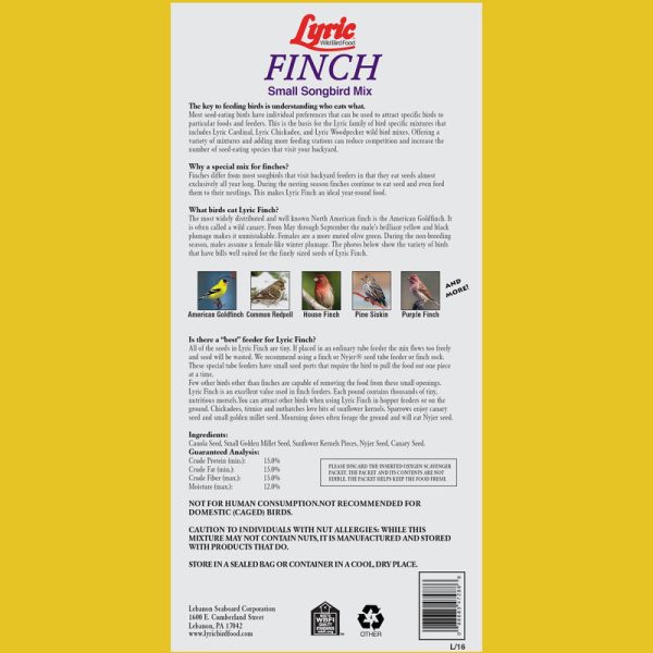 Lyric Finch Canary Grass Seed Wild Bird Food 20 lb Online now