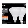 Feit BR40 E26 (Medium) LED Bulb Adjustable White 100 Watt Equivalence 2 pk Sale