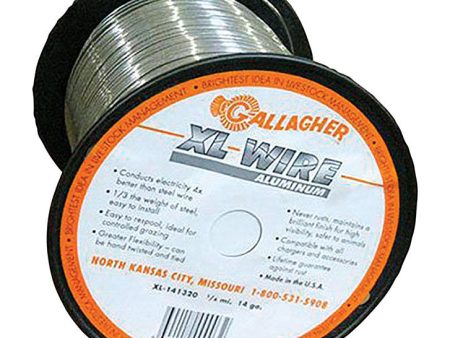 Gallagher Direct Current Electric Fence Wire 6969600 sq ft Silver on Sale