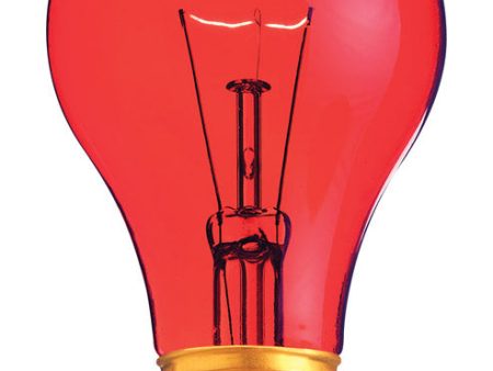 Satco 25 W A19 A-Line Incandescent Bulb E26 (Medium) Red 1 pk Online Sale