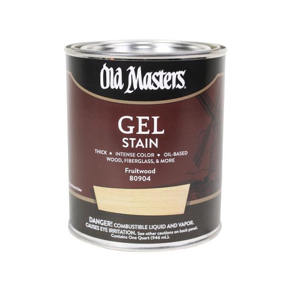 Old Masters Semi-Transparent Fruitwood Oil-Based Alkyd Gel Stain 1 qt Cheap