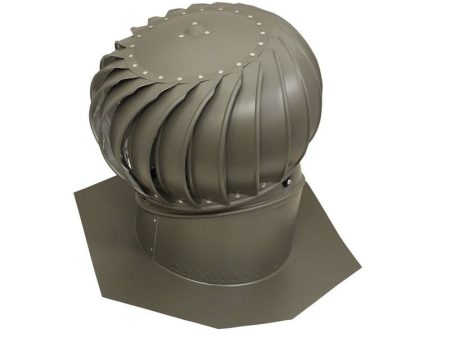 Air Vent Air Hawk 18.4 in. H X 12 in. D Weatherwood Aluminum Turbine and Base Online now