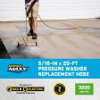 SurfaceMaxx 5 16 in. D X 25 ft. L M22 Replacement Pressure Washer Hose 3200 psi Online Sale