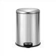 EKO Serene 1.3 gal Silver Stainless Steel Step Pedal Wastebasket Cheap