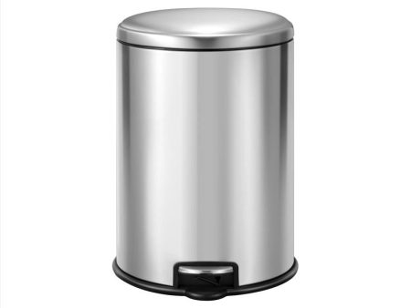 EKO Serene 1.3 gal Silver Stainless Steel Step Pedal Wastebasket Cheap