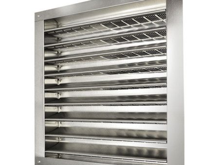 Master Flow 12 in. W X 12 in. L Metallic Silver Aluminum Wall Louver Fashion