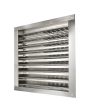 Master Flow 12 in. W X 12 in. L Metallic Silver Aluminum Wall Louver Fashion