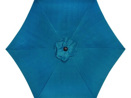 Living Accents 9 ft. Tiltable Ocean Blue Market Umbrella Online Hot Sale