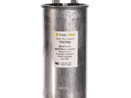 Titan Pro 60 MFD 440 V Round Run Capacitor Online