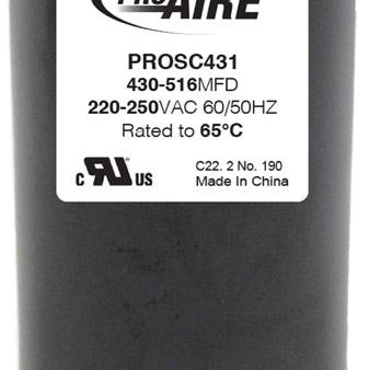 Perfect Aire ProAire 430-516 MFD 250 V Round Start Capacitor Hot on Sale