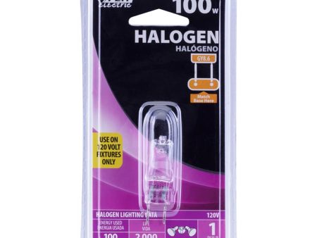 Feit 100 W T4 Tubular Halogen Bulb 1600 lm Warm White 1 pk Online